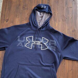 Under Armour Men's Navy and Blue Hoodie